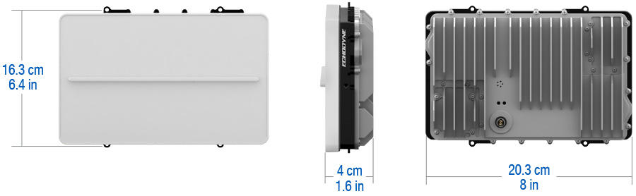 EchoFlight radar dimensions