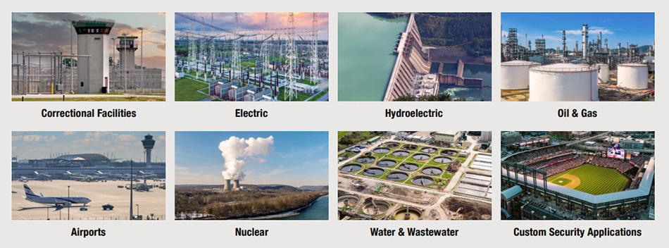 Radar for Critical Infrastructure Protection - list of vertical applications