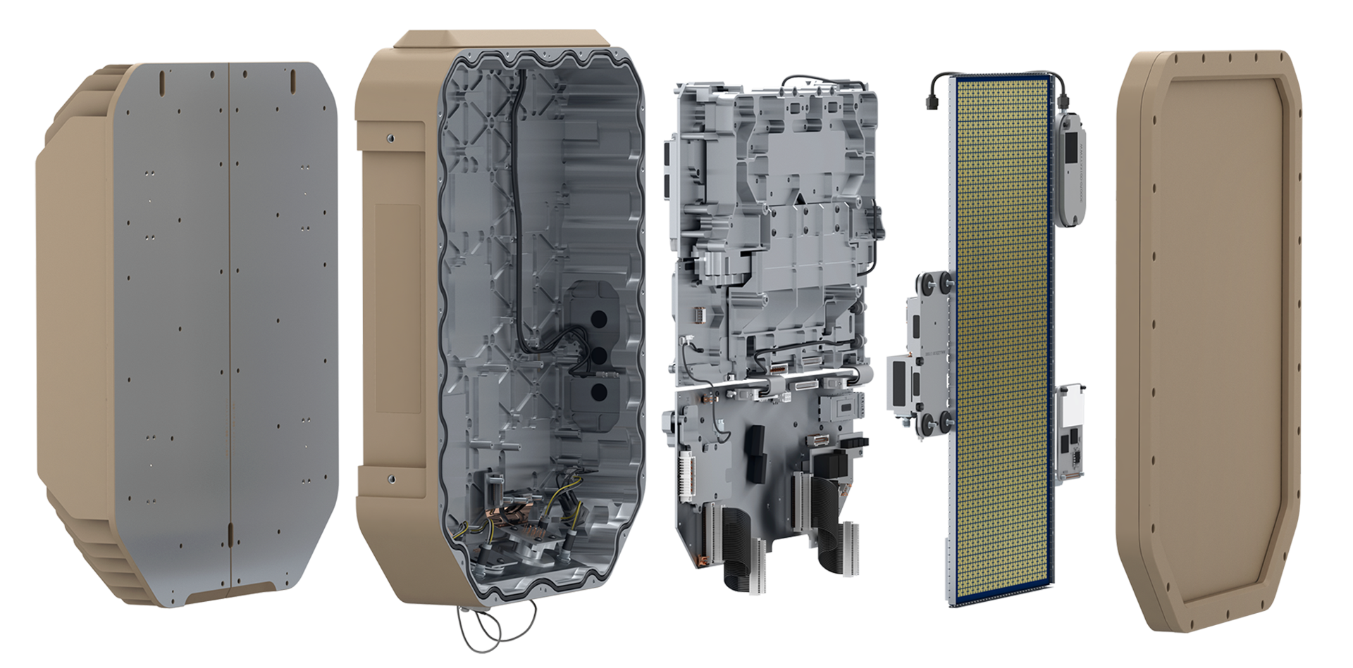 Echodyne radar exploded view