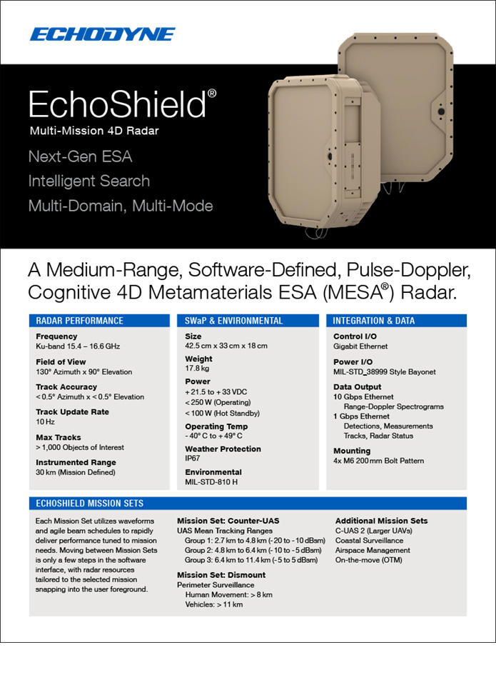 Download EchoShield Technical Specs
