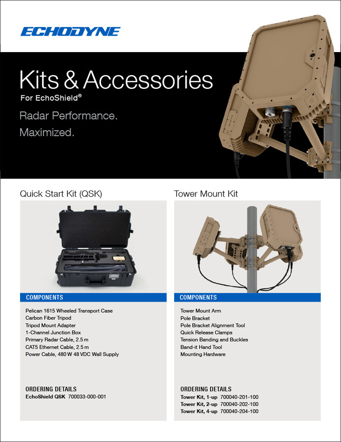 Kits &amp; Accessories for EchoShield Radars