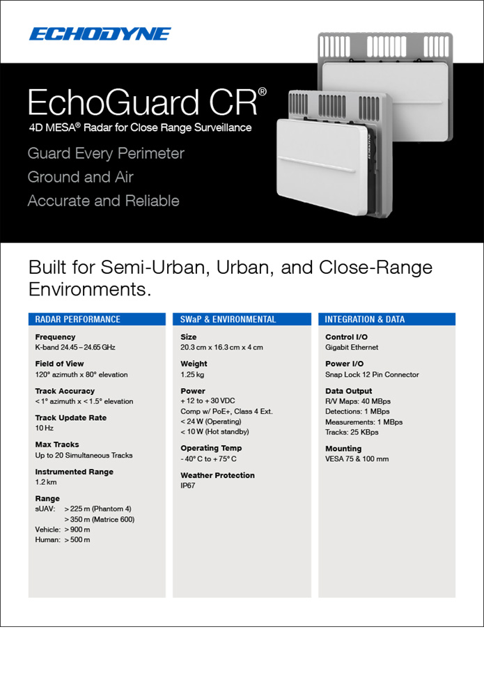 EchoGuard CR Spec Sheet Download