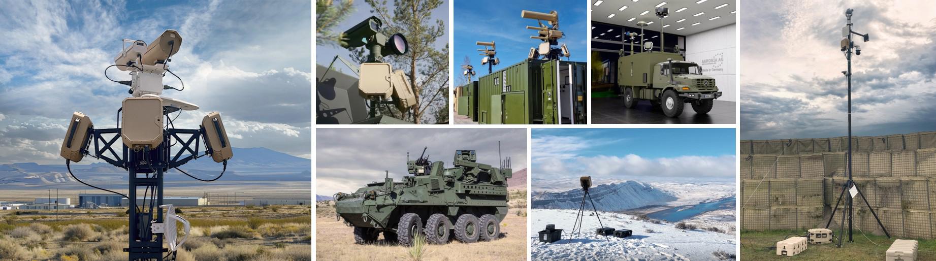 multiple images of radar for defense used in applications