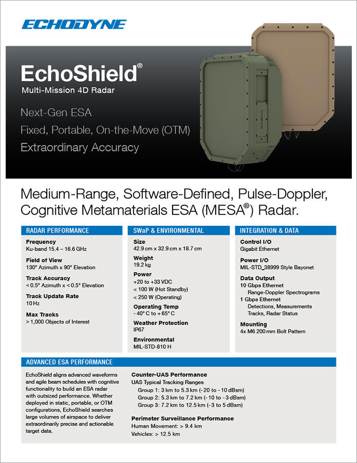 Download EchoShield Technical Specs
