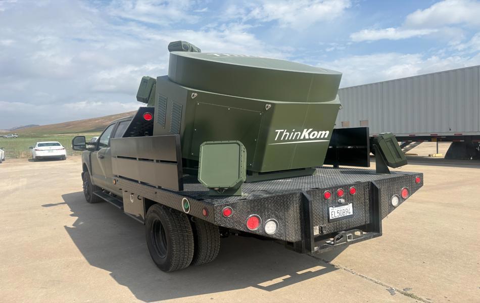 Thinkom’s Mobile HPM Effector with EchoShield (courtesy of Thinkom)